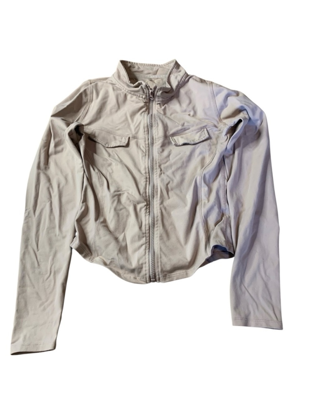 Vitae Apparel Range Body Crop Zip-Up Jacket - Neutral - Size L